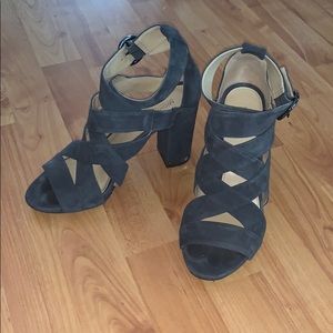 MICHAEL Michael Kors gray block heels